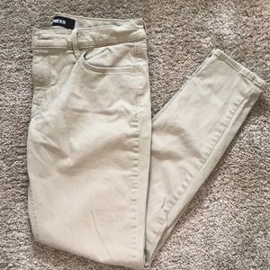 Express Skinny Khaki Jeans Size 8
